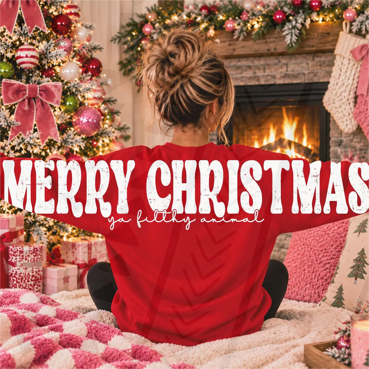 Merry Christmas Filthy Animal Big Back