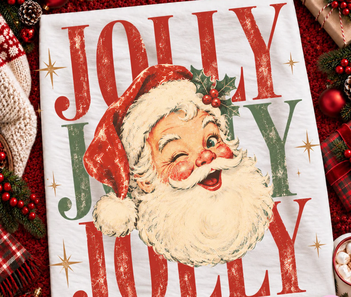 Jolly Santa Top